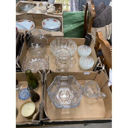 455 - 7 boxes of assorted collectables including wicker baskets, decorative tins, vintage mirrors, vintage... 