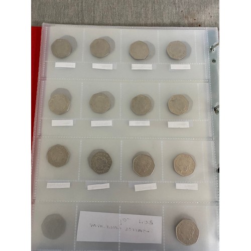 469 - 3 albums of Uk coins including 50p Olympic full set, £2 coins, £1 coins etc