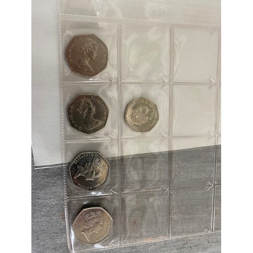 469 - 3 albums of Uk coins including 50p Olympic full set, £2 coins, £1 coins etc