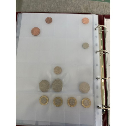 469 - 3 albums of Uk coins including 50p Olympic full set, £2 coins, £1 coins etc