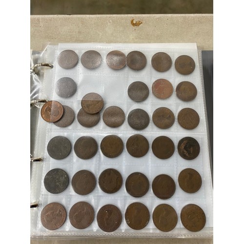 468 - 5 albums of assorted Uk coins including Crowns, silver half Crowns, half pennies, pennies, 10p, 5p e... 