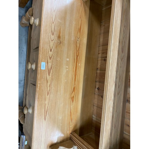 53 - Pine kitchen dresser 202H 102W 44D