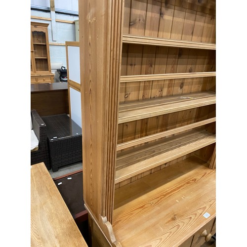 53 - Pine kitchen dresser 202H 102W 44D