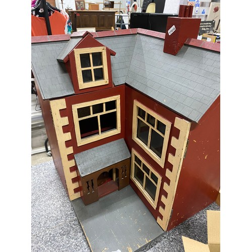 236 - Vintage child's corner doll's house 55H 49.5W