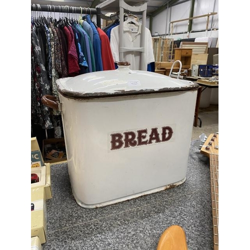 216 - Enamel 'Bread' bin 39W 35H 27D