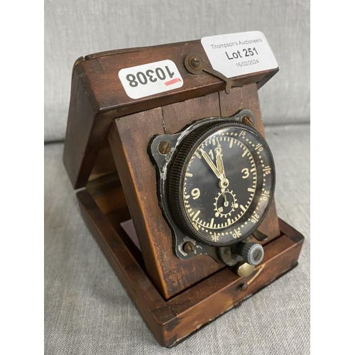 251 - WWII Junghans cockpit clock