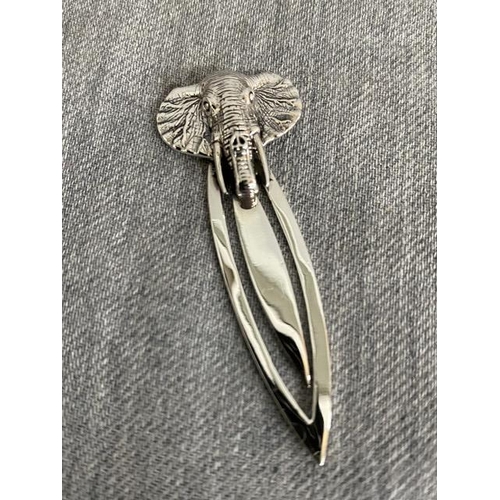 279 - Silver Elephant bookmark