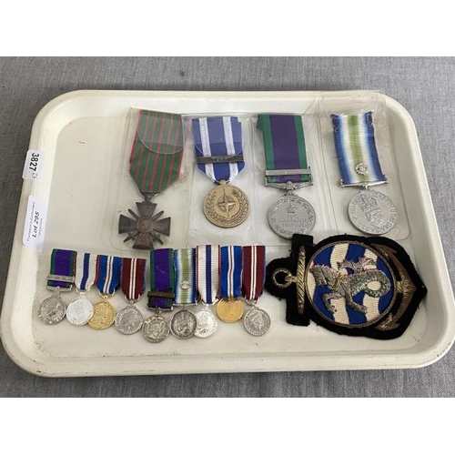 295 - Assorted military medals including South Atlantic Medal, Northern Ireland Campaign Service medal, mi... 