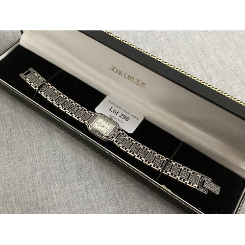 296 - 925 silver & marcasite ladies watch