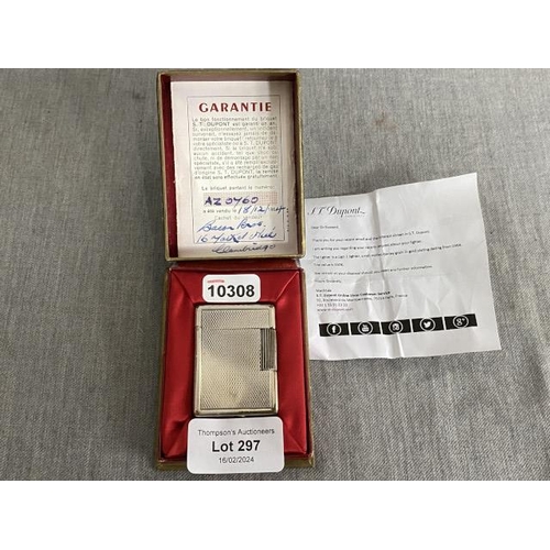 297 - Boxed S.T. Dupont Paris lighter