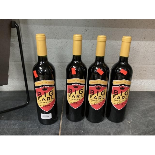 339 - 4 bottles of 2014 Big Earl Tempranillo 75cl