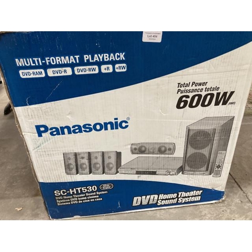 454 - Boxed Panasonic SC-HT530 DVD Home Theatre Sound System (colour silver)