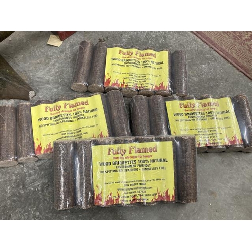 461 - 4 bags of 100% natural briquettes with certificate of analysis results