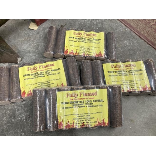 462 - 4 bags of 100% natural briquettes with certificate of analysis results