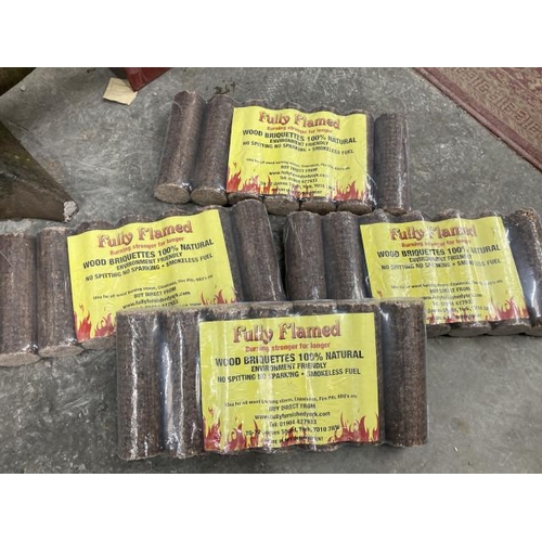 464 - 4 bags of 100% natural briquettes with certificate of analysis results