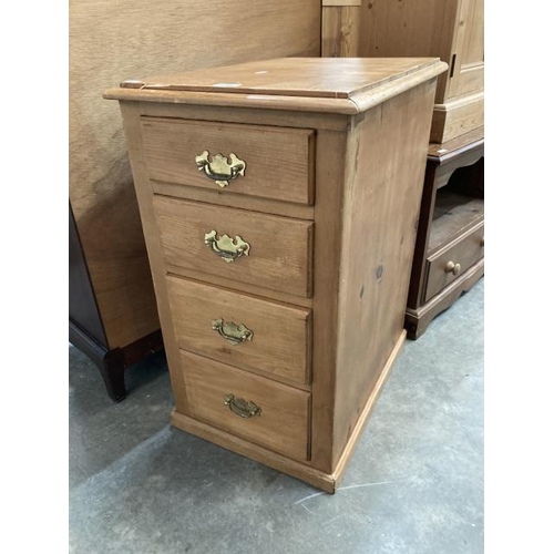 474 - Victorian pine 4 drawer chest 73H 41W 55D