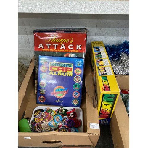 347 - Boxed Meccano set, Meccano conversion set, Tomy Hexit!, Sharpe's Attack, 3in1 games set, vintage Chr... 