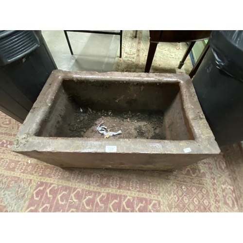 158 - Salt glazed trough 34H 75W 45D