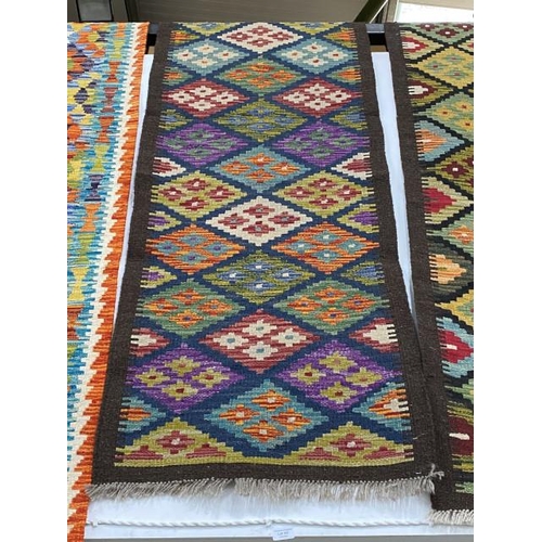 167 - Maimana Kilim Runner 196cm 63cm