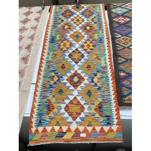 168 - Chobi Kilim Runner 198cm 70cm