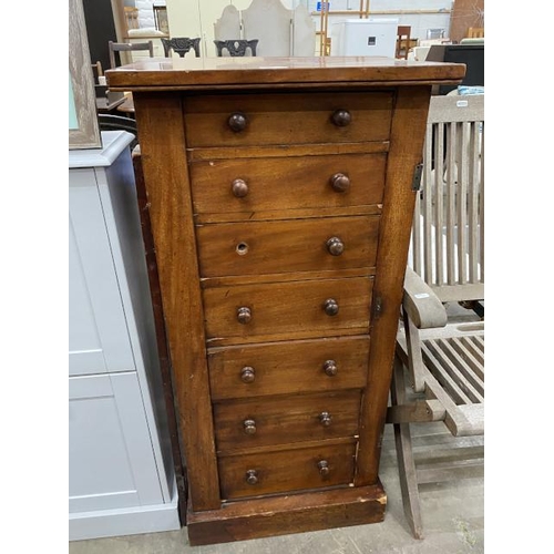 179 - Mahogany 7 drawer chest (as found) 102H 49W 34D