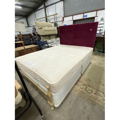 184 - Myers king size 5ft divan bed and headboard