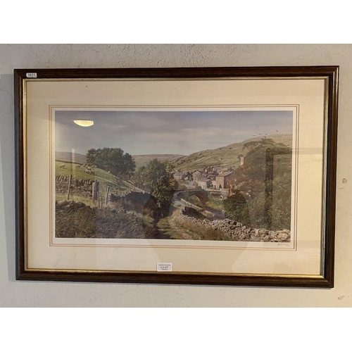 247 - Pencil signed Keith Melling print of Swaledale 80 x 54cm