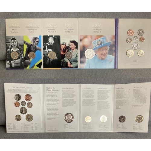 253 - Royal Mint 2022 UK BU annual coin set