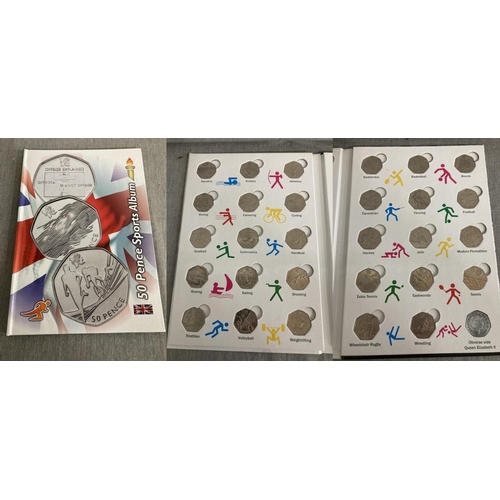 258 - Olympic 50p full set in an album