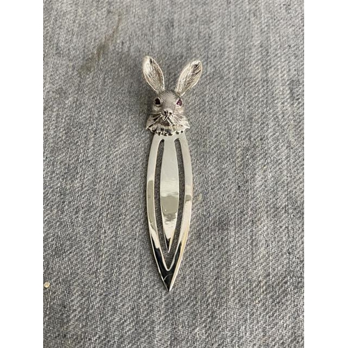 300 - Silver Hare bookmark