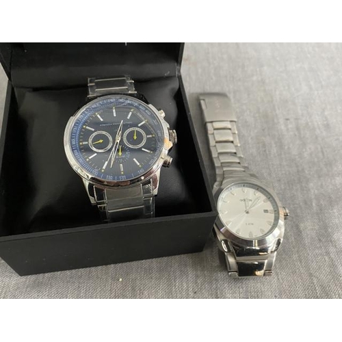 311 - Boxed French Connection FC1146UM watch & Adidas stainless steel 10-5030 5ATM watch