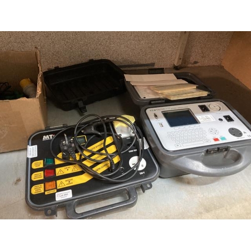 460 - MTI PAT220 instrument & calibration machine, Kewtech KT77 portable appliance tester etc.