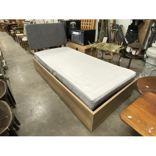 74 - Loft Living ottoman single bed frame (3ft) and mattress