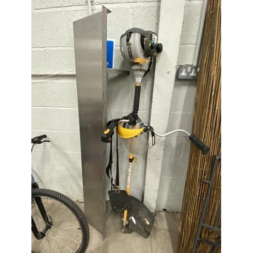 80 - RYOBI RBC30SBSA petrol strimmer and a stainless steel shelf 180W 30D