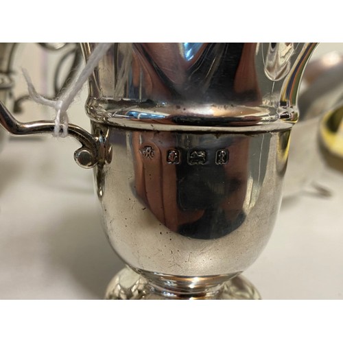 255 - Birmingham 1905 silver sugar bowl & cream jug (makers mark worn) and Viner's Ltd (Emile Viner) Sheff... 