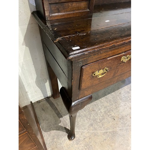 43 - Georgian oak dresser 196H 175W 50D