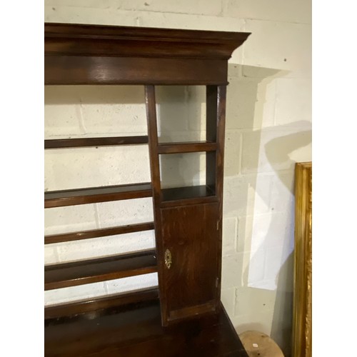 43 - Georgian oak dresser 196H 175W 50D