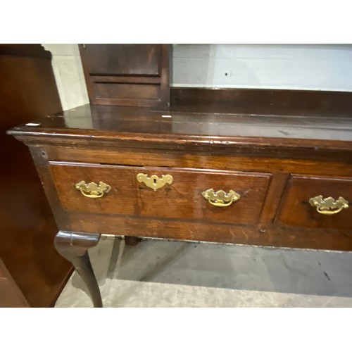 43 - Georgian oak dresser 196H 175W 50D