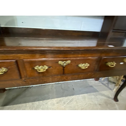 43 - Georgian oak dresser 196H 175W 50D