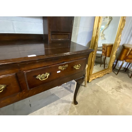 43 - Georgian oak dresser 196H 175W 50D