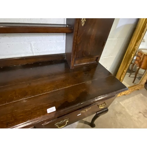 43 - Georgian oak dresser 196H 175W 50D