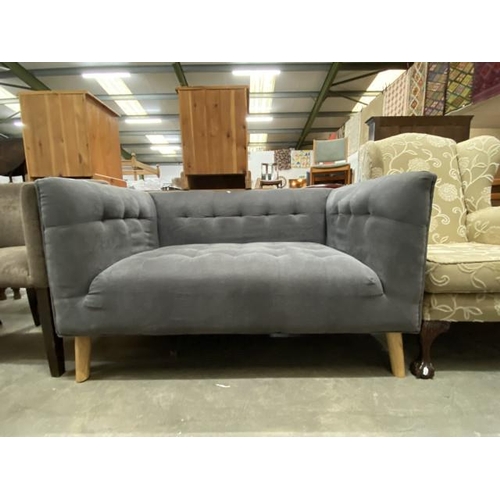 83 - Contemporary grey settee 132W