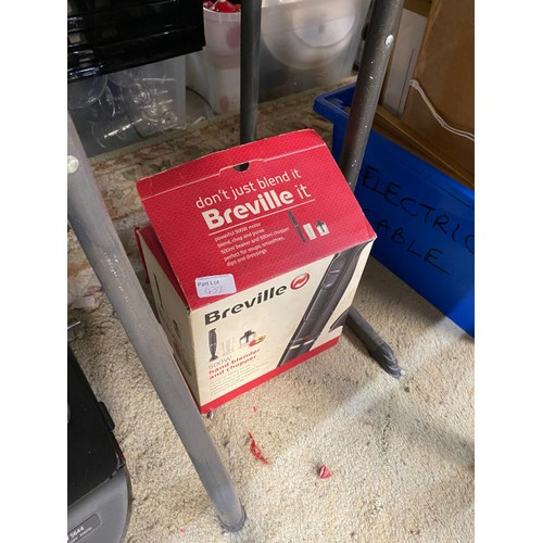 437 - Electrical goods including HP Envy 5644 printer and one other, De Longhi coffee grinder, Breville bl... 