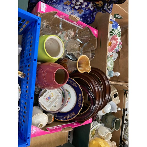 432 - Assorted collectables including quantity of treen, stoneware jars and hot water bottles, Wade porcel... 