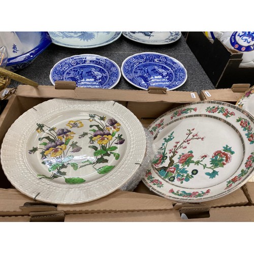 431 - 10 boxes of china and collectables including Royal Albert Christmas Magic plate, assorted cups and s... 