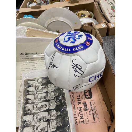 2 boxes of football memorabilia programmes including Arsenal v