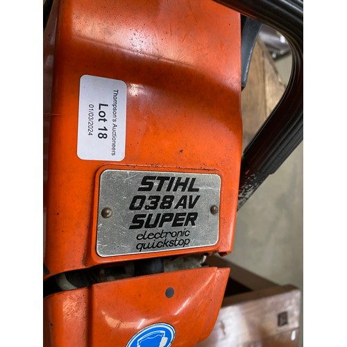 18 - STIHL 038AV Super petrol chainsaw