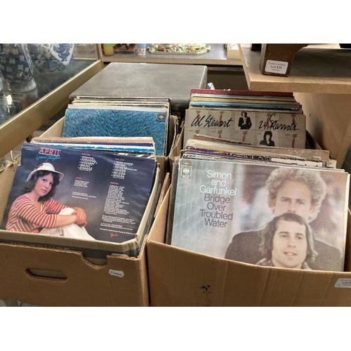 507 - 4 boxes of LP's inc. Simon & Garfunkel, April, Fleetwood Mac etc.