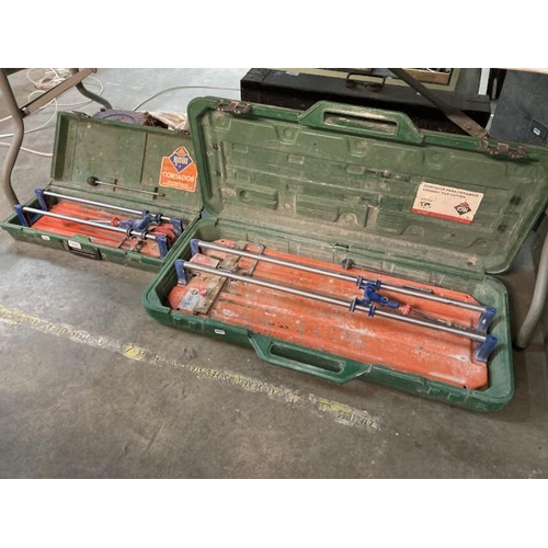 521 - 2 cased Rubi tile cutters inc. TS-60