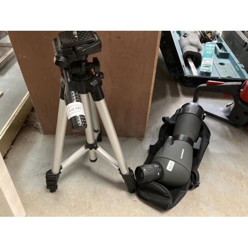 549 - Maginon 20-60x60 spotting scope with case & tripod